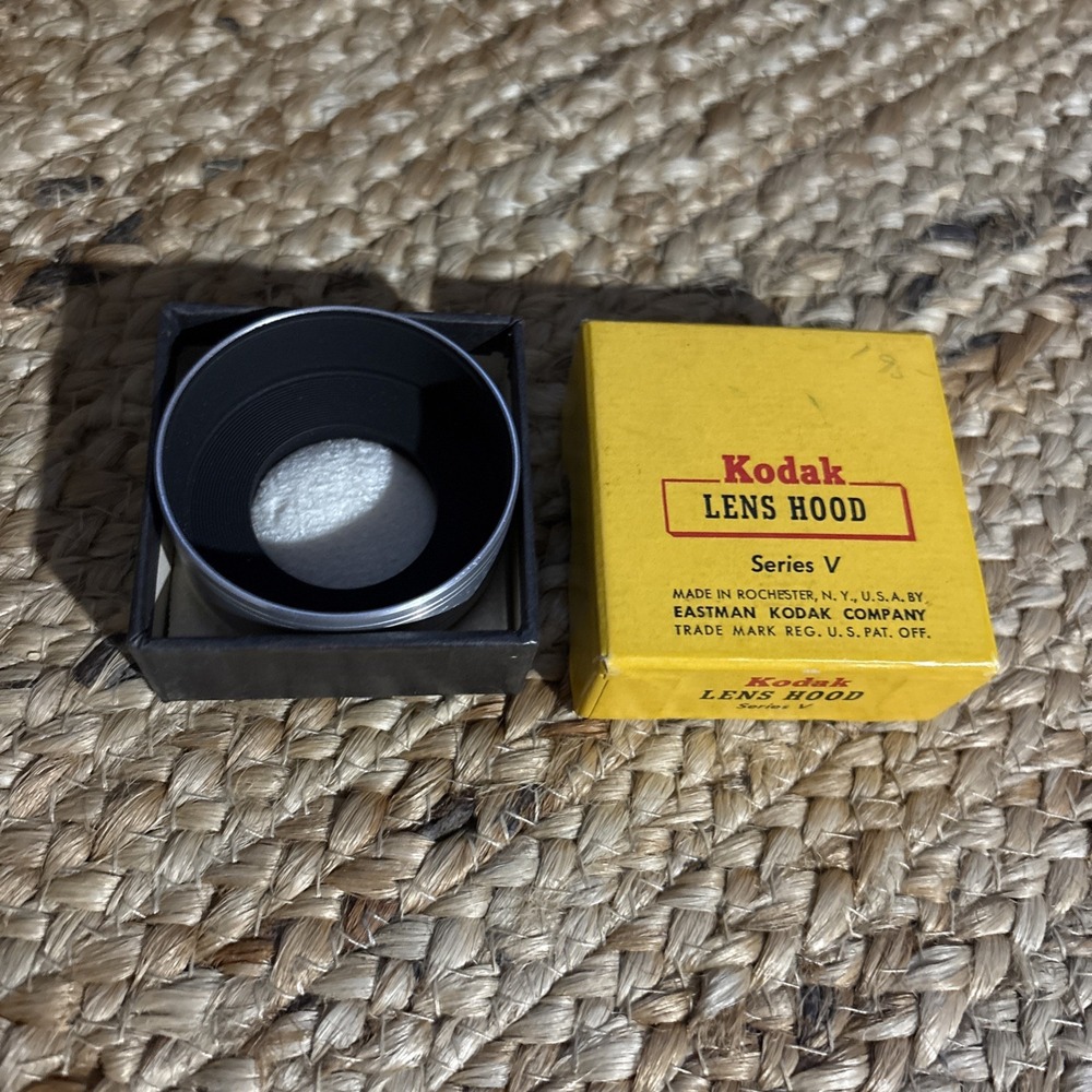 Vintage Kodak Camera Series  5 V Lens Hood - Push On Type With Box